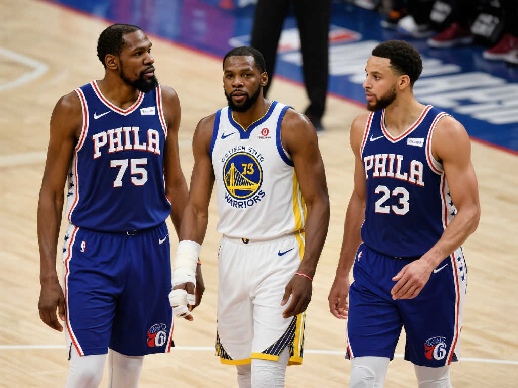 76人三巨头半场‘合体’即告吹,乔治膝伤复发再次缺阵